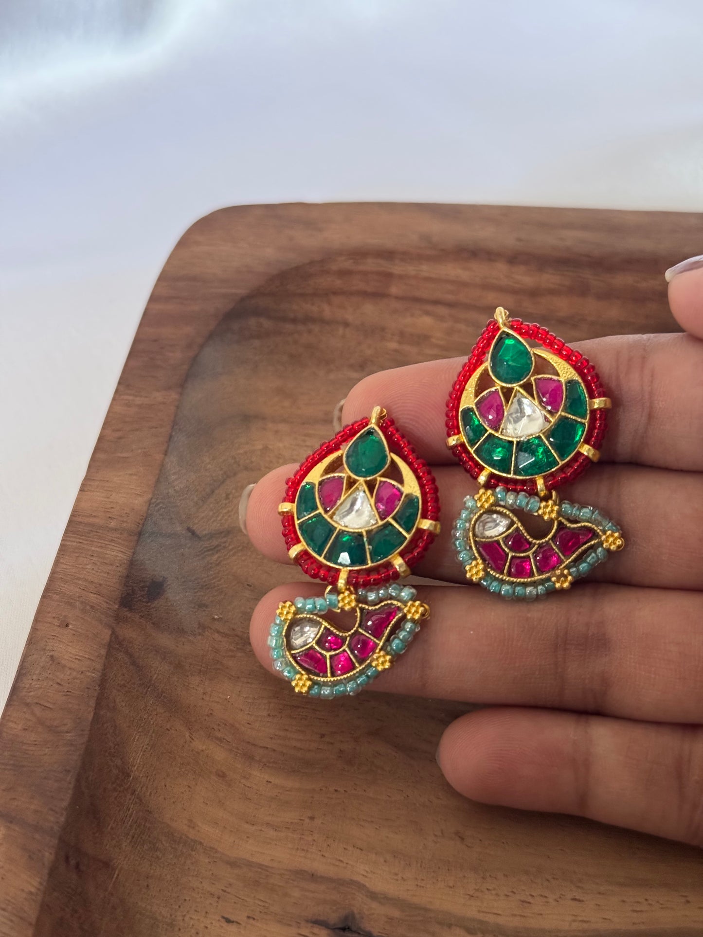 Ruby Fish Earrings