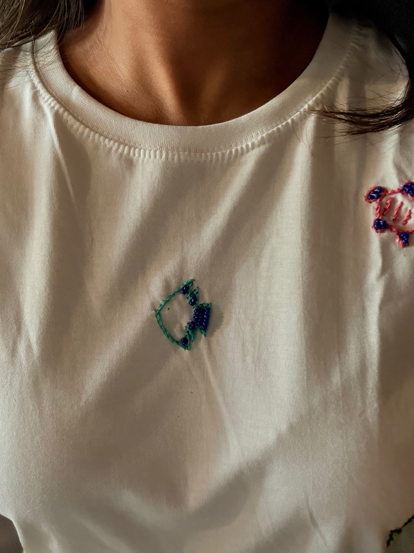Ananya beach hand embroidered tshirt