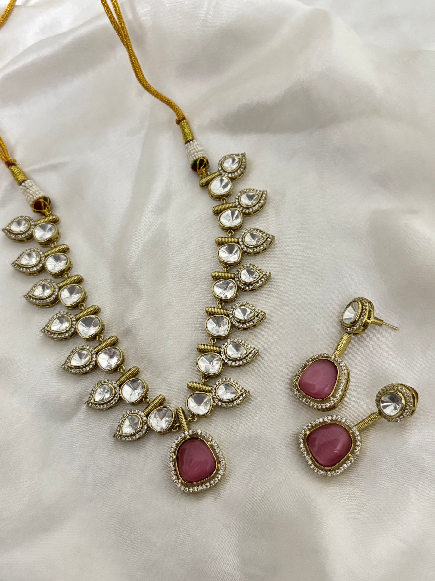 Baby Pink Necklace Set