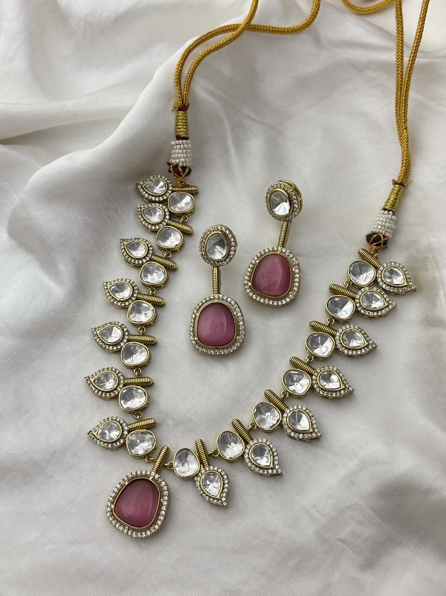 Baby Pink Necklace Set
