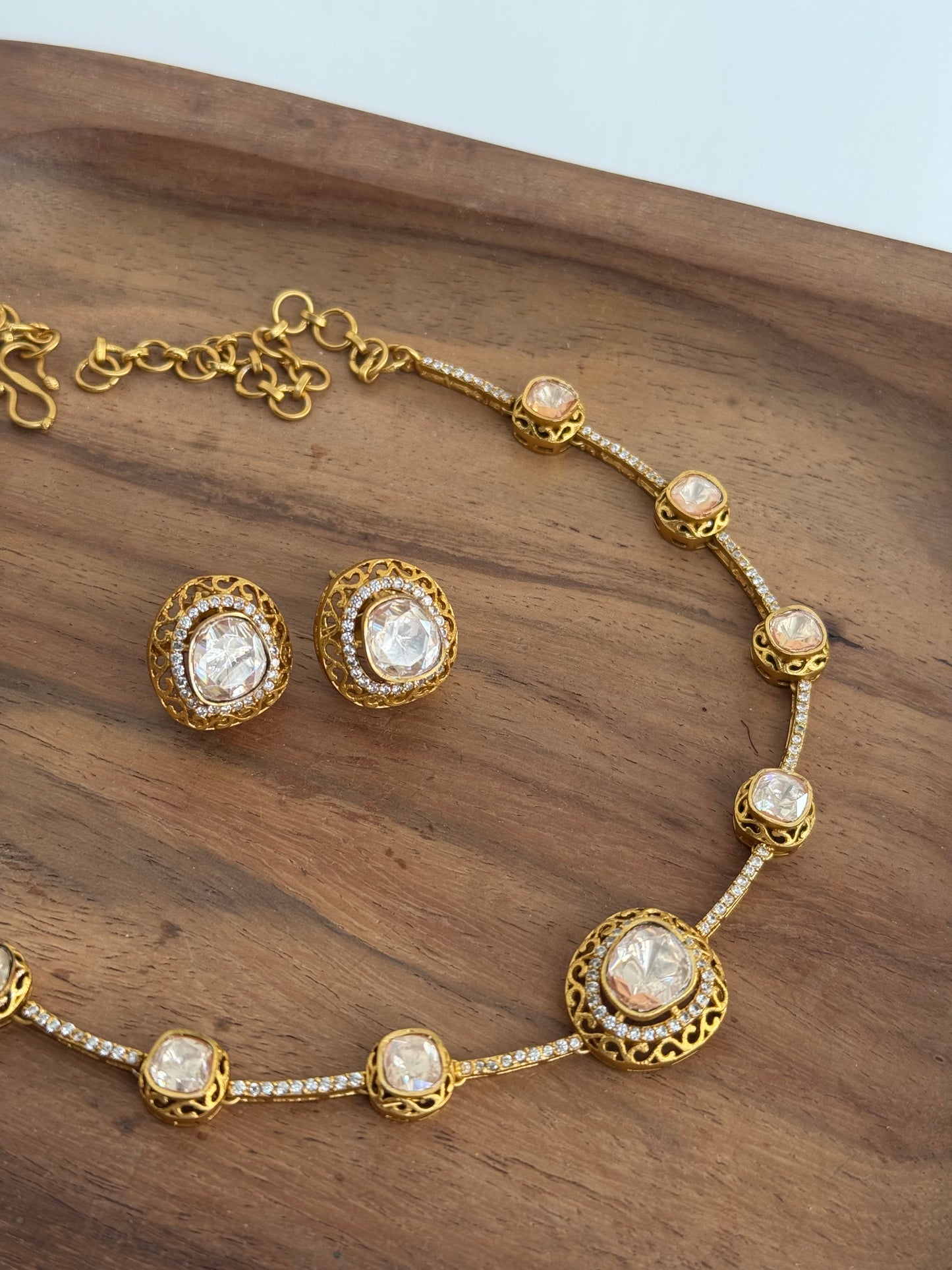 Polki Necklace Set