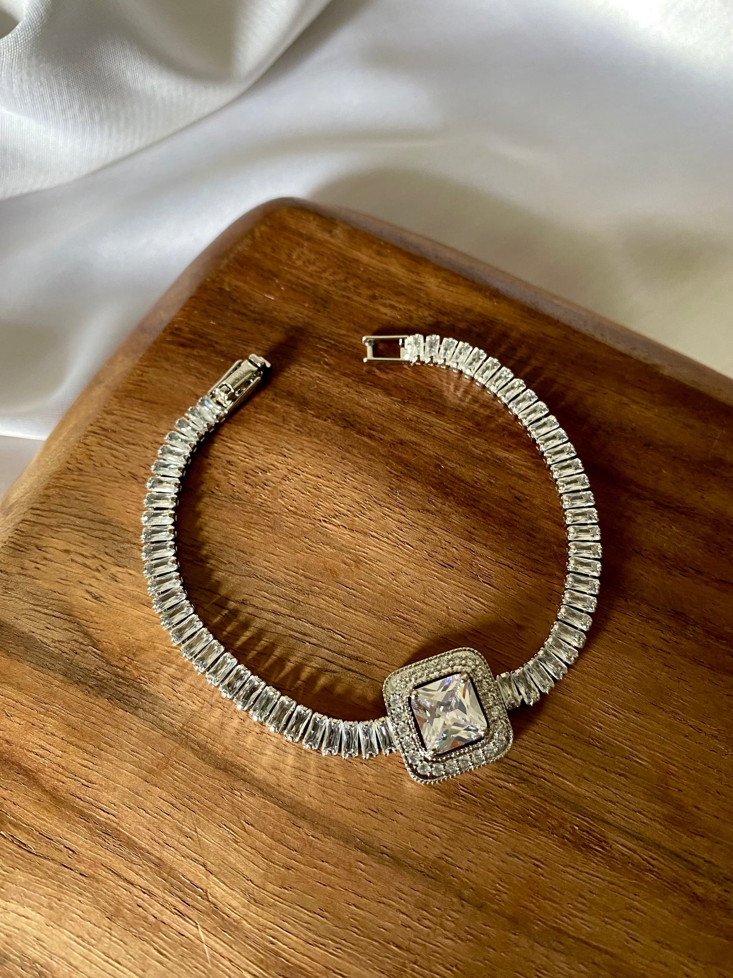 Glam Tennis Bracelet