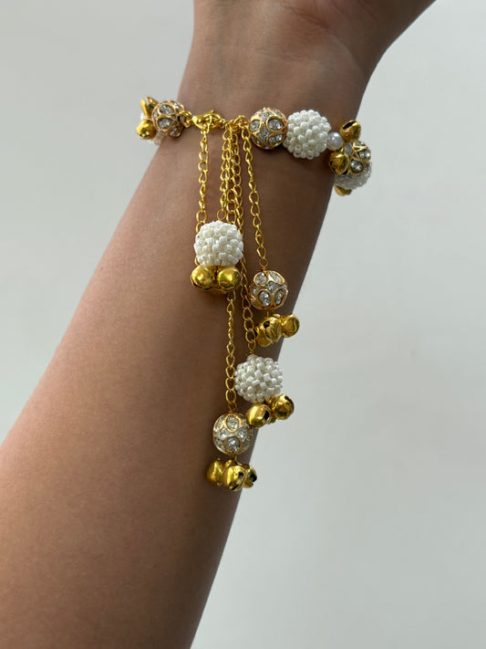 Pearl Latkan Bracelet