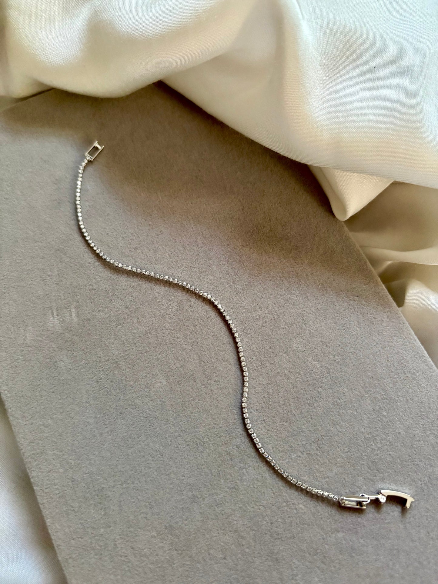 Thin Tennis Bracelet