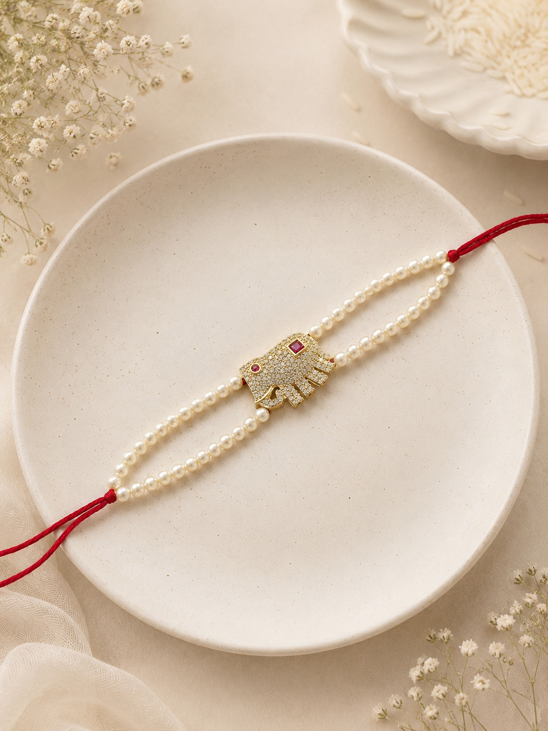 Airavat Pearl Rakhi