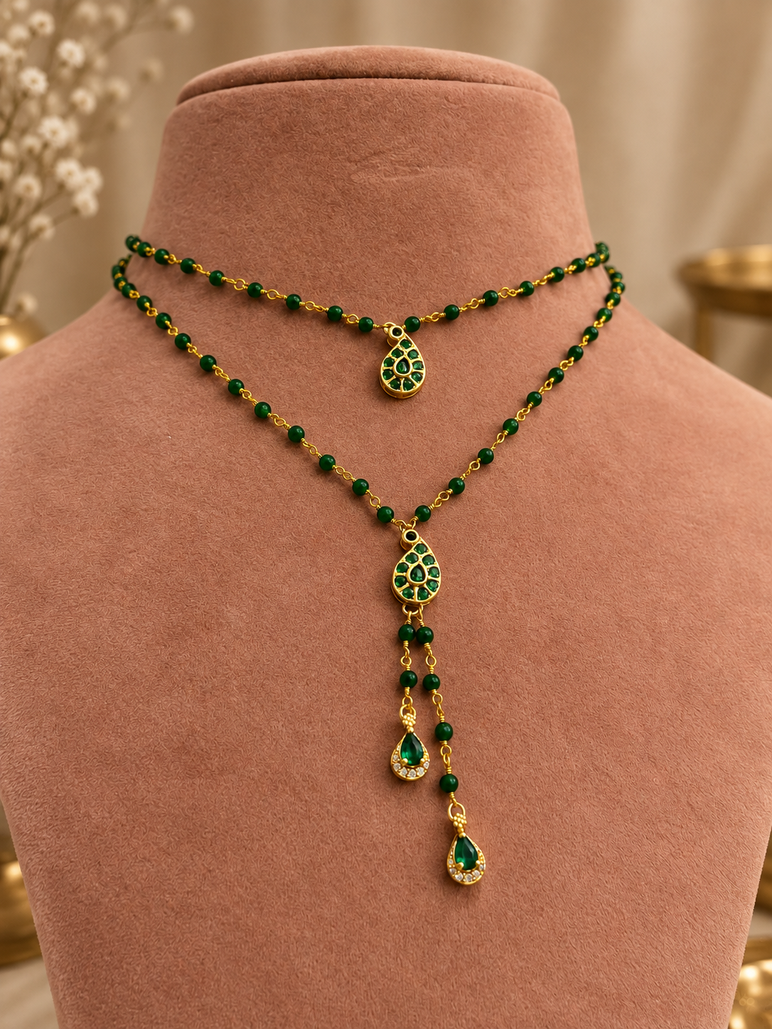 Jheel Emerald Neckchain