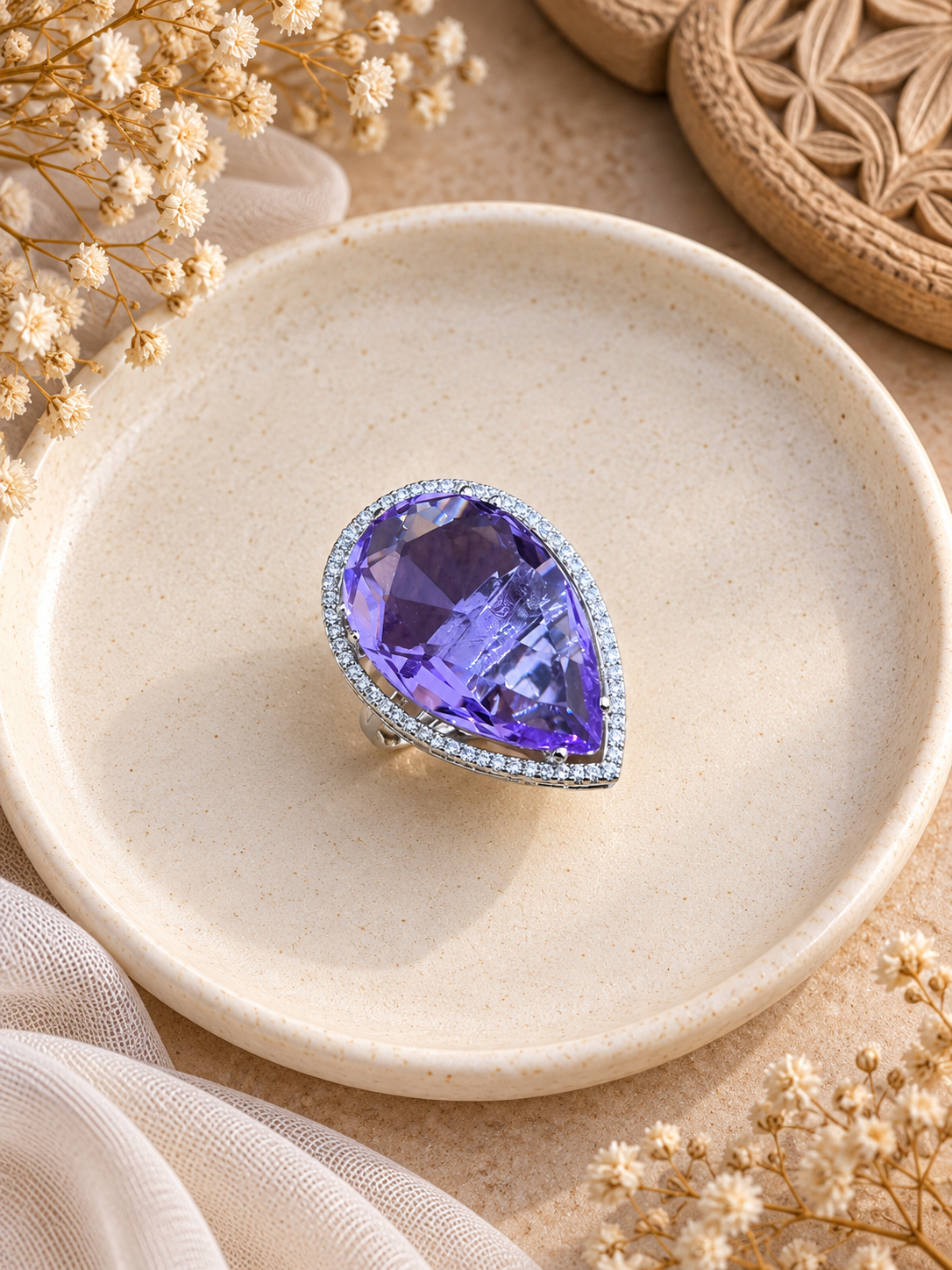 Dilara Violet Ring