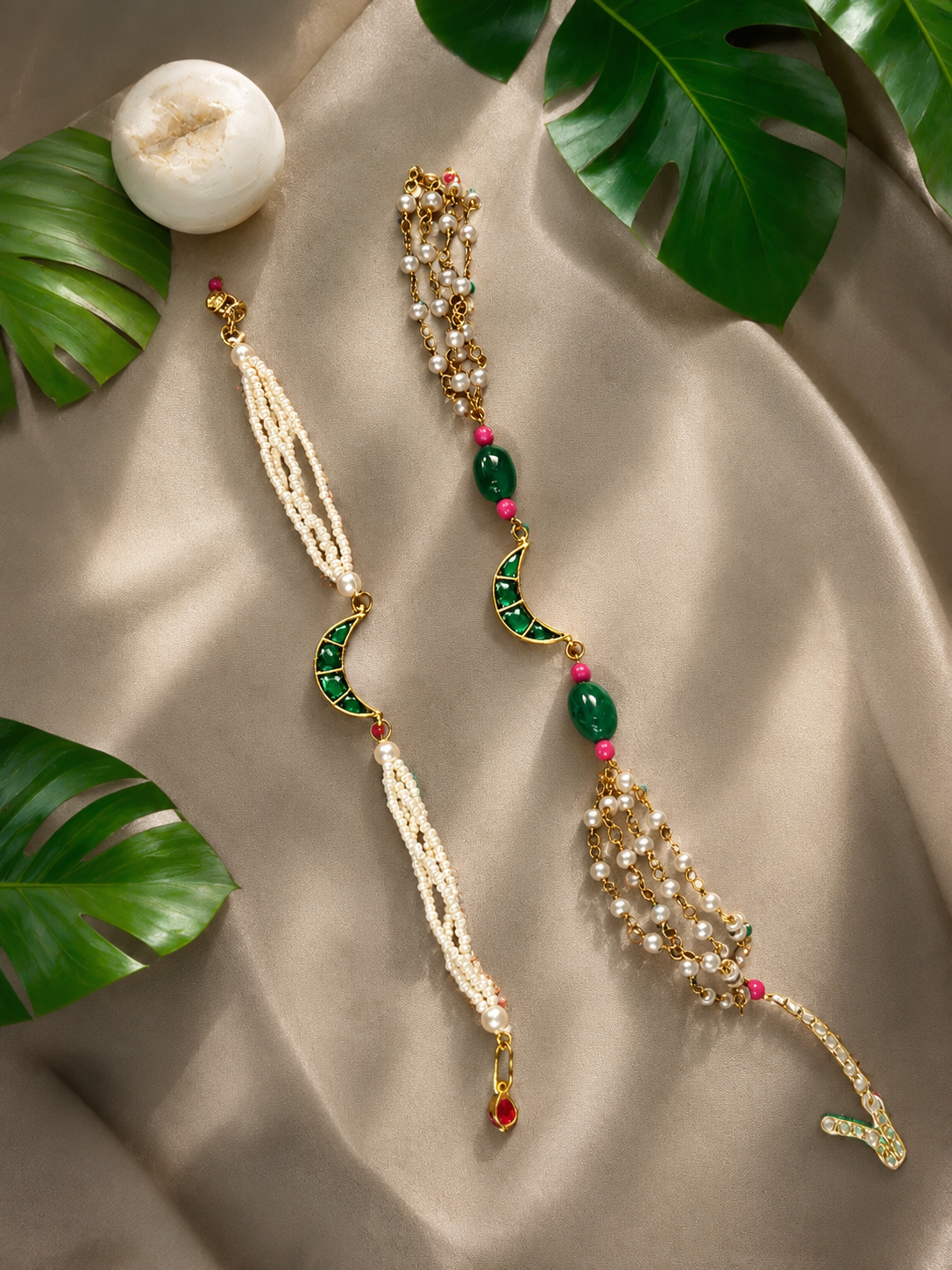 Green Chand Couple Rakhi