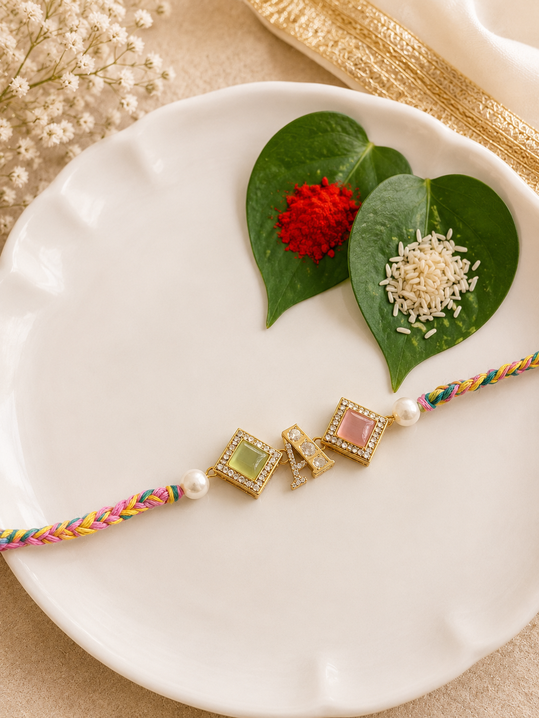 Unisex Initial Rakhi