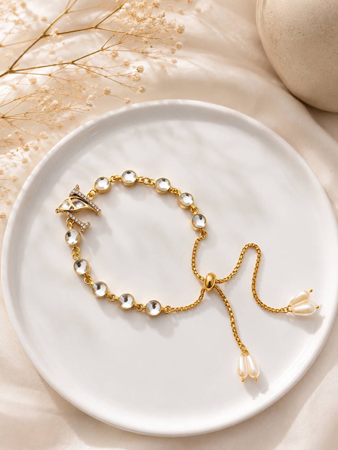 Minimal Polki Bracelet