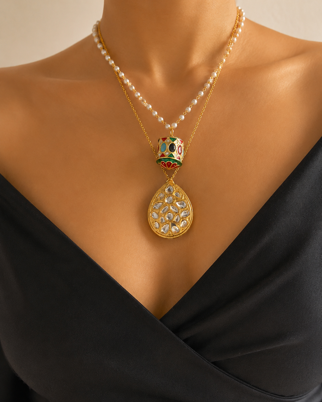 Rangeela Drop Layered Chain