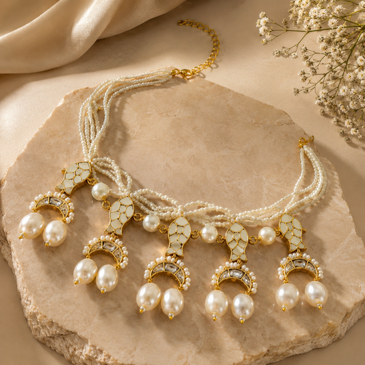 Mother Pearl Fish Necklace