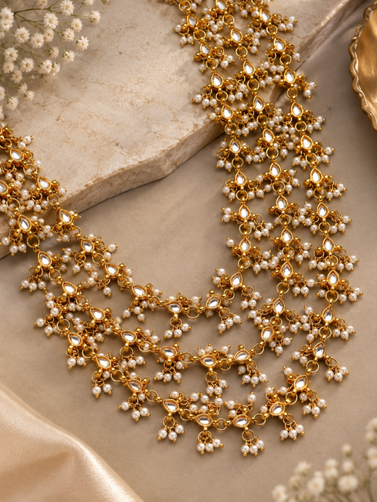 Long Kundan Necklace