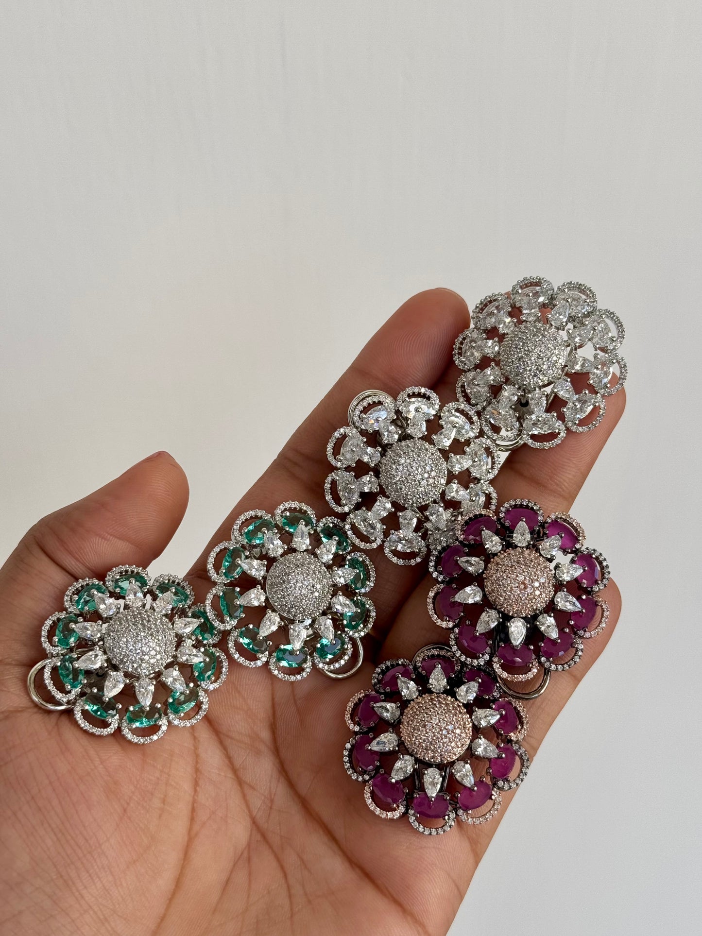Floral American Studs
