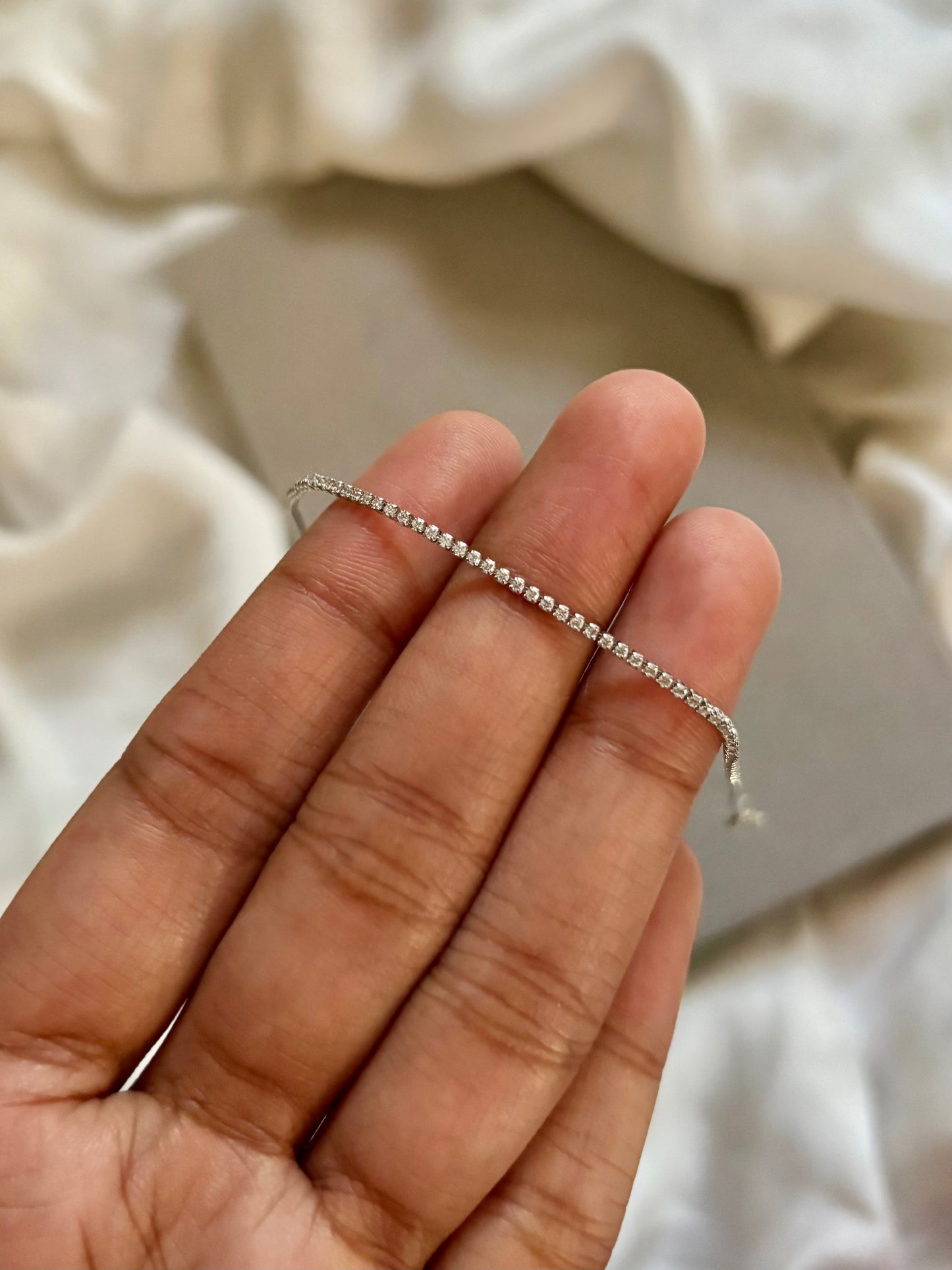 Thin Tennis Bracelet