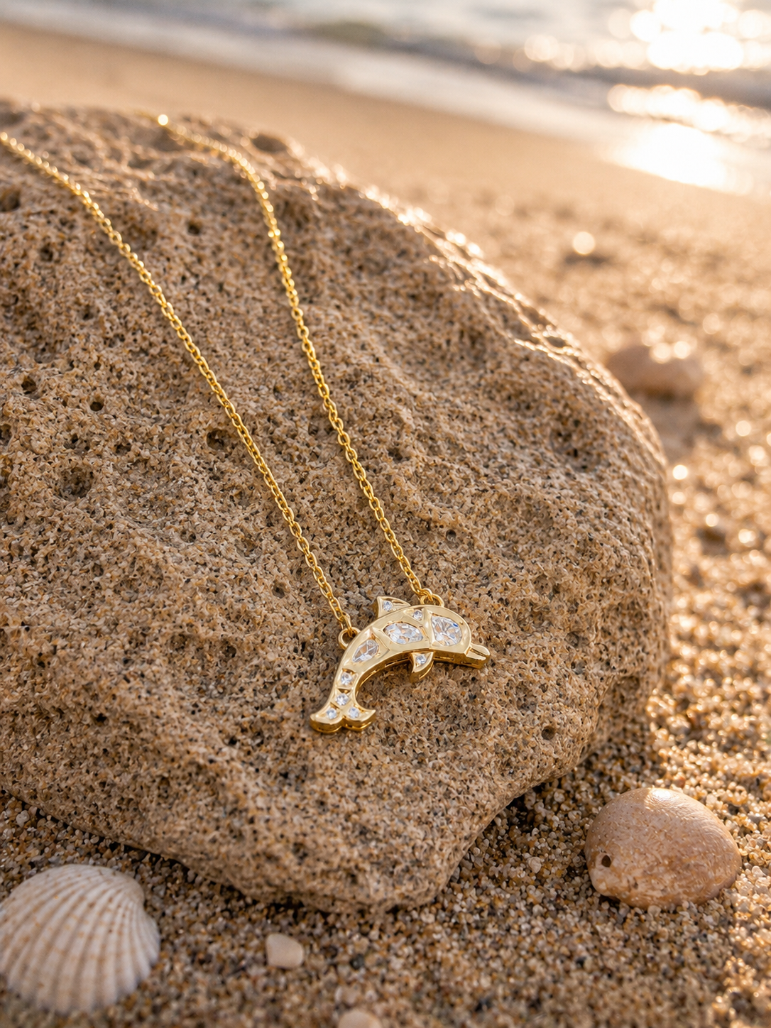 Golden Fish Pendant Neckchain