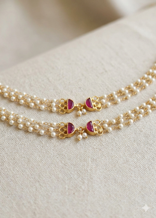 Ruby Anklets