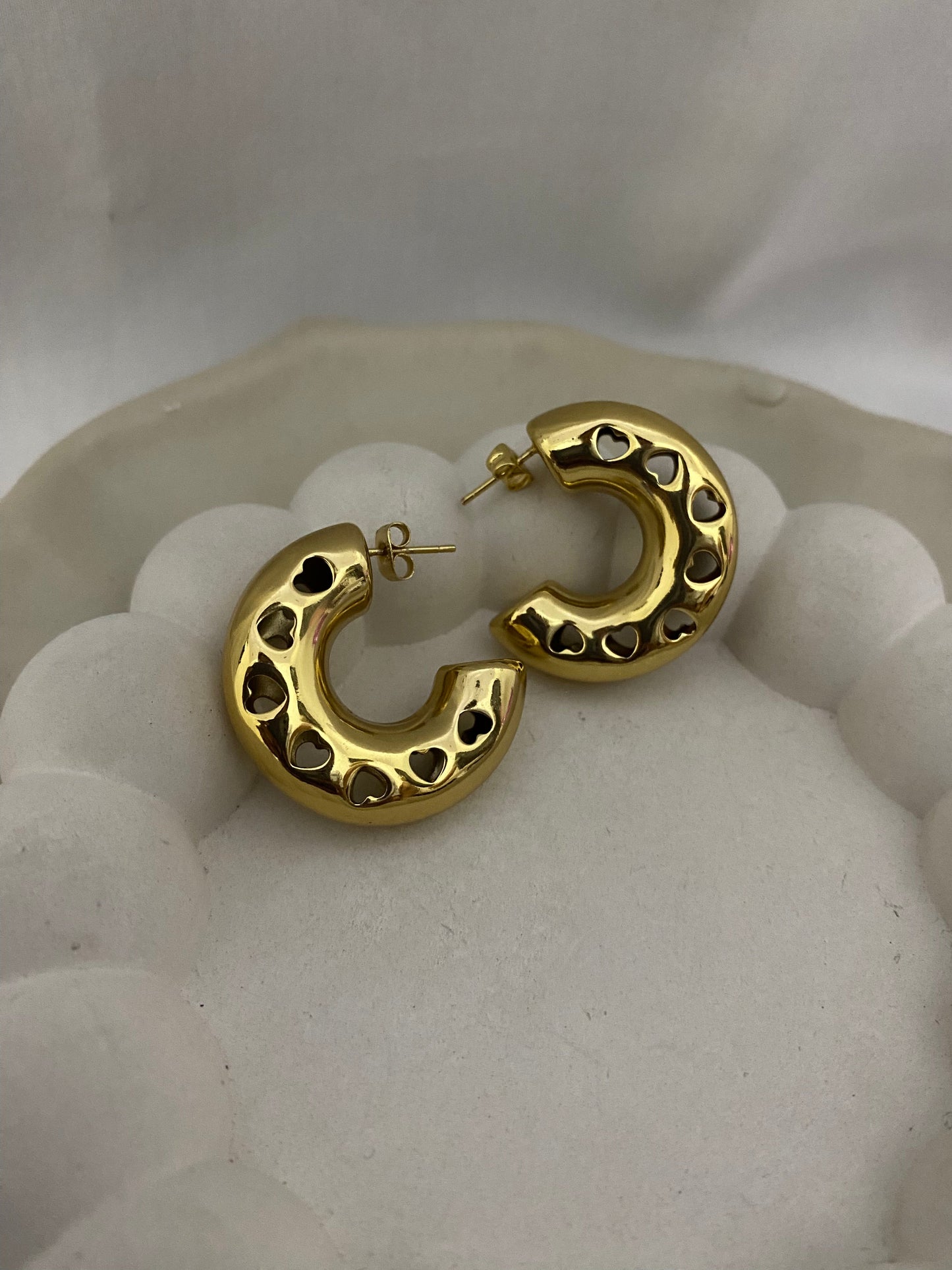 Engraved Heart Earrings