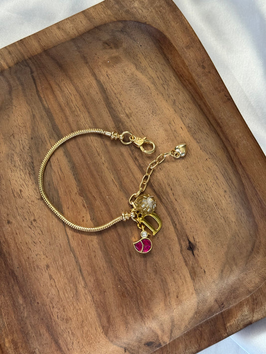 Charm Personalised Bracelet/Rakhi
