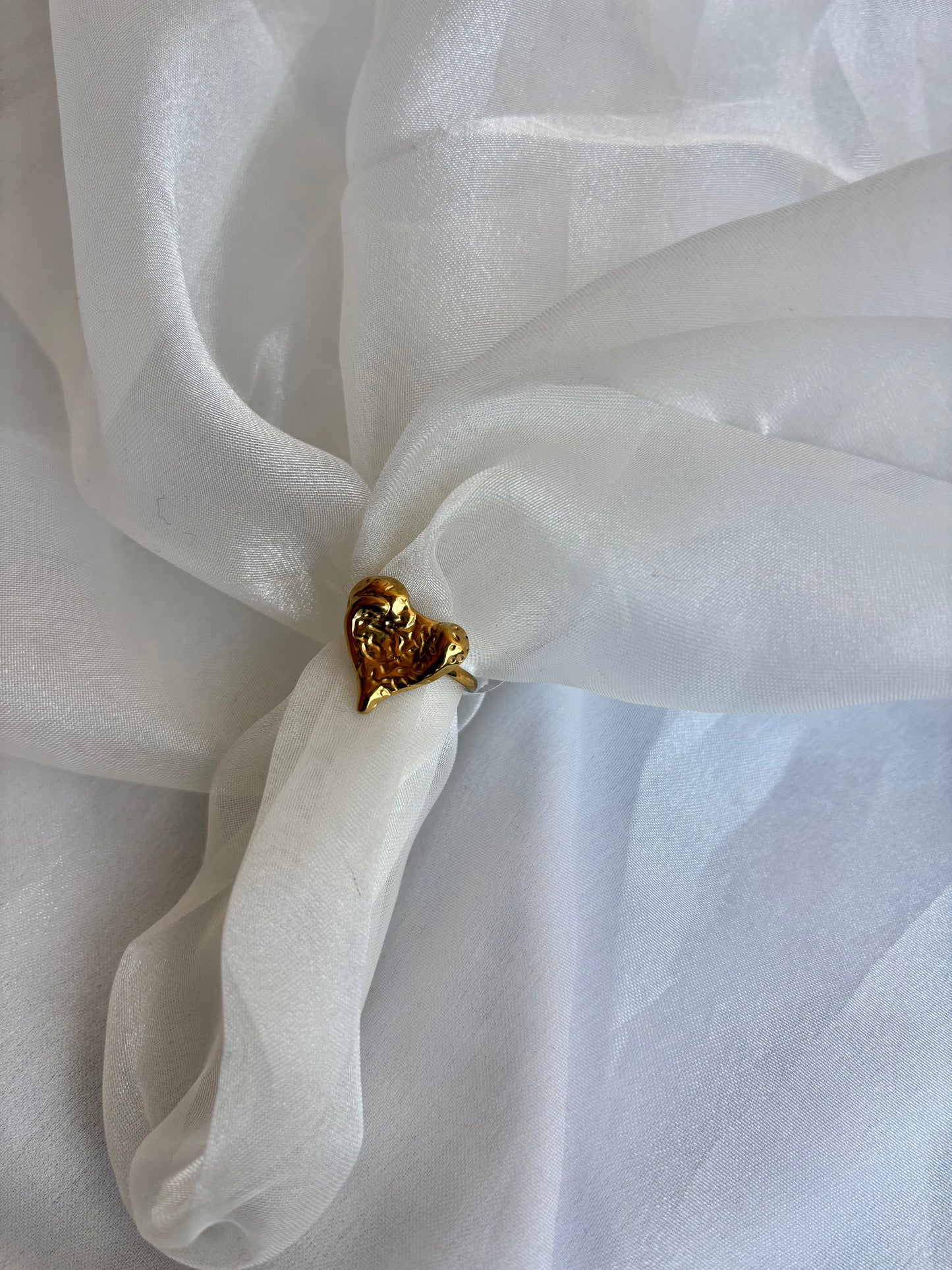 Wrinkled Heart Ring