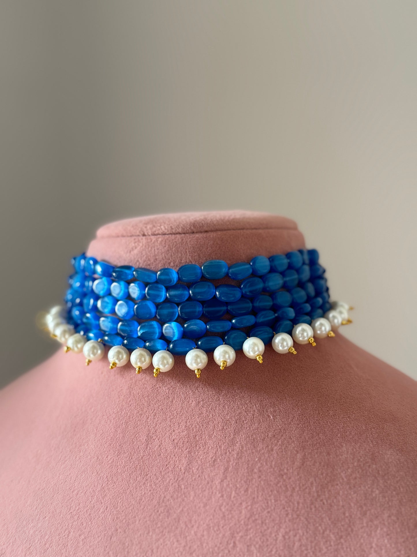 Panna Moti Bead Choker