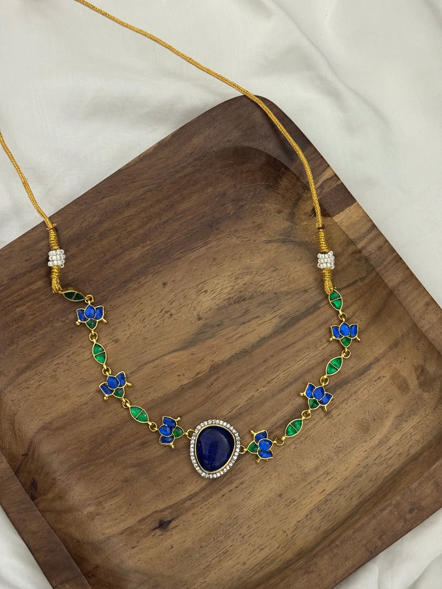 Blue choker