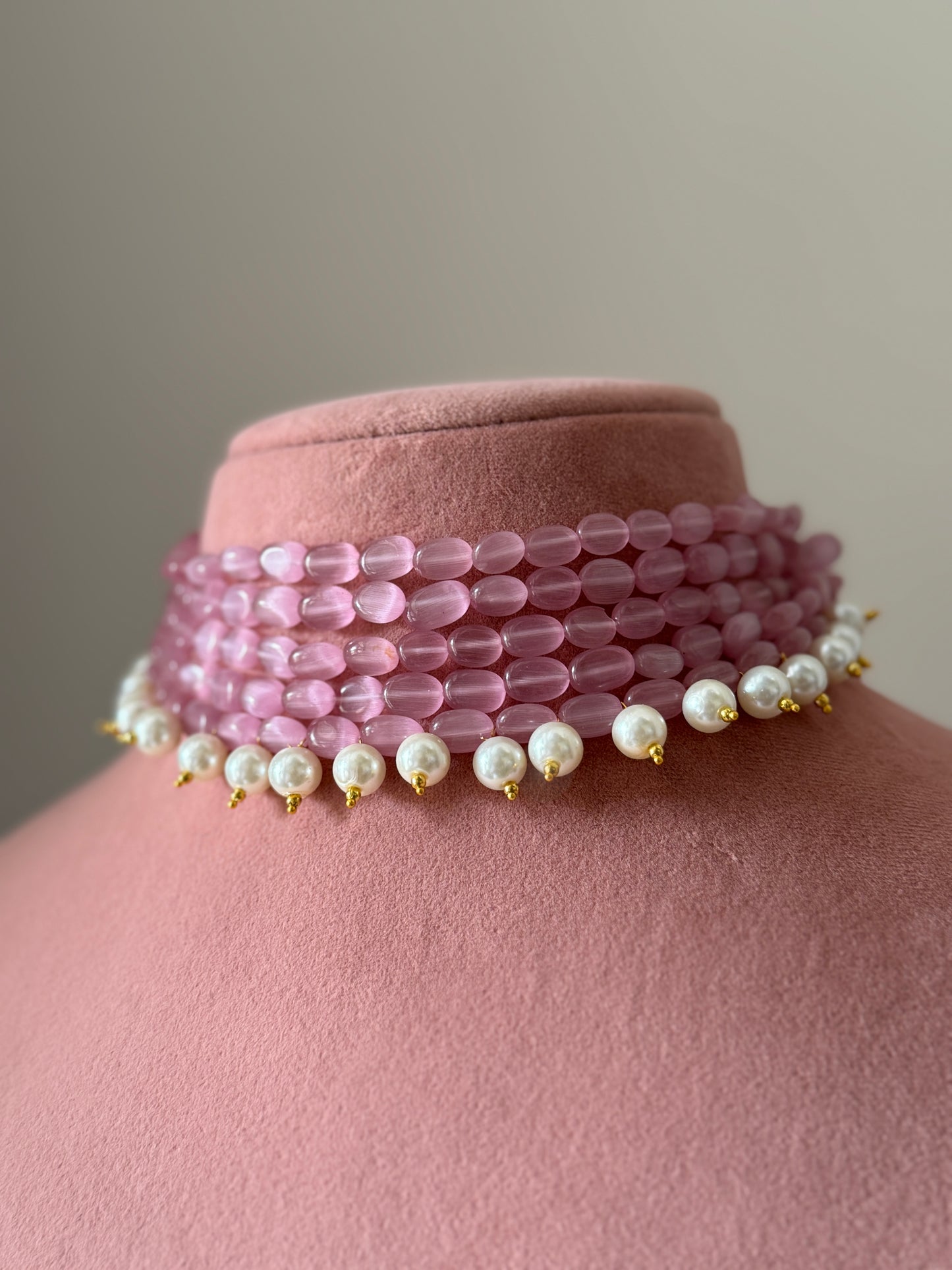 Panna Moti Bead Choker