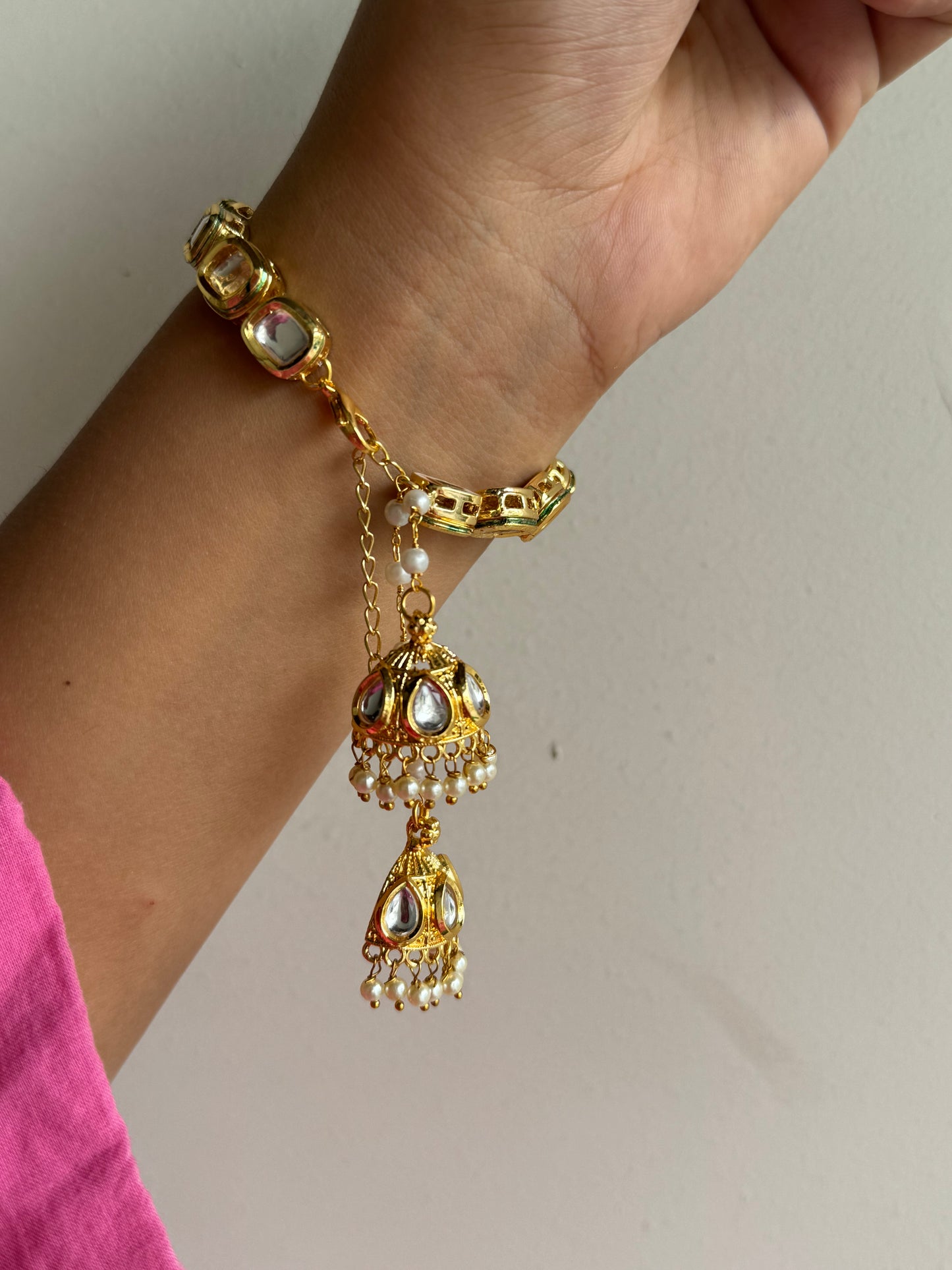 Jhumka Kundan Bracelet