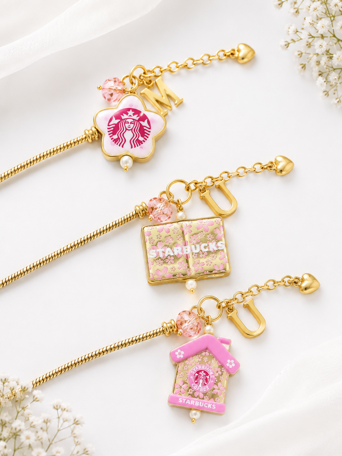 Starbucks Initial Bracelet