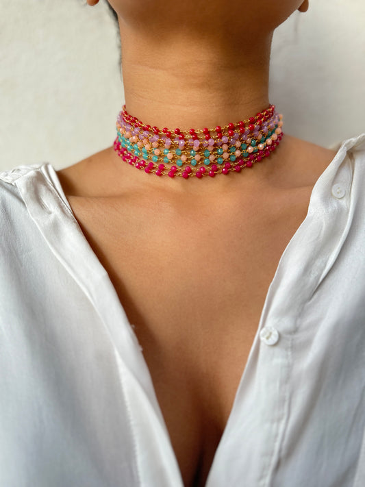 Kaia Multi Color Choker