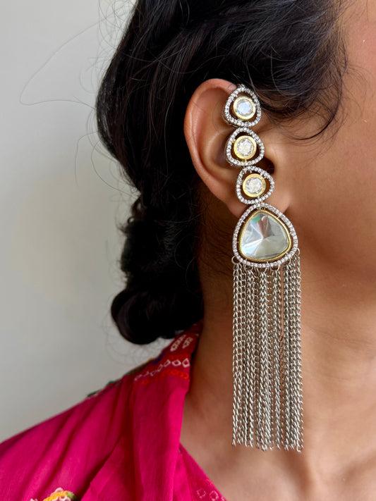 Dilhara Polki Statement Earrings