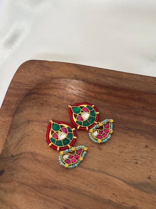 Ruby Fish Earrings