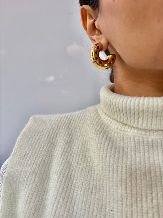 Engraved Heart Earrings