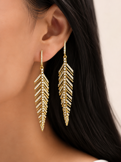 Leaf Statement Earrings