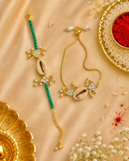 Shell Rakhi Bracelet