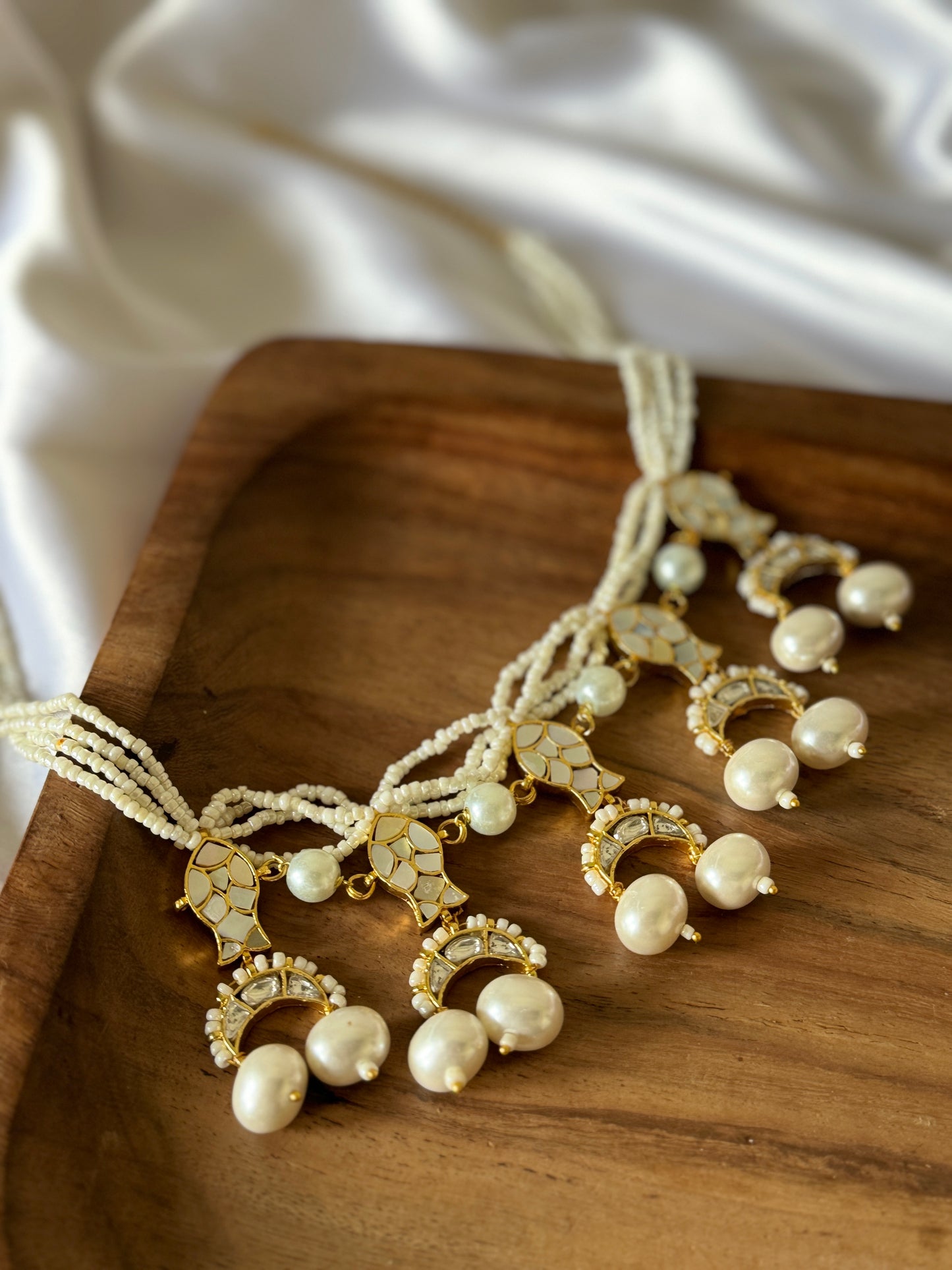 Mother Pearl Fish Necklace