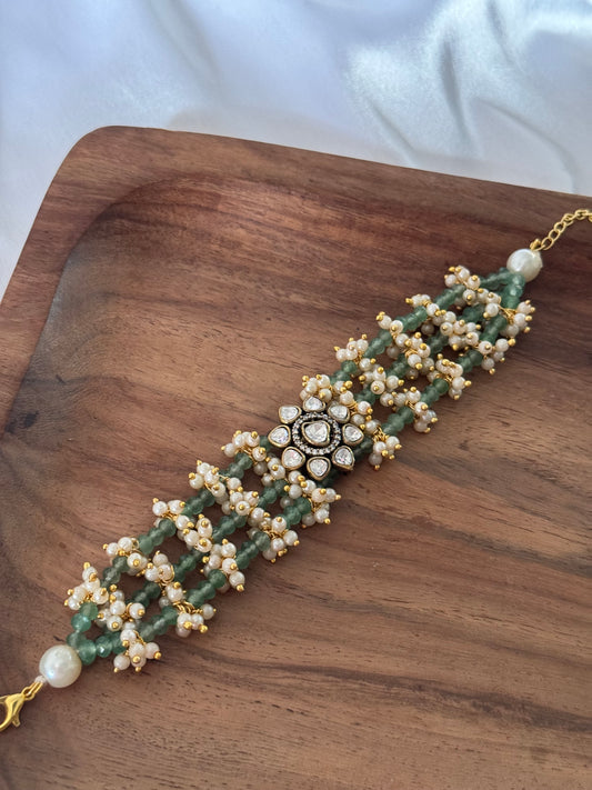 Polki Flower Bracelet