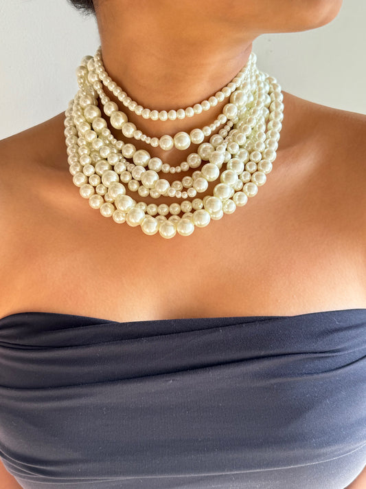 Alia Inspired Pearl Necklace