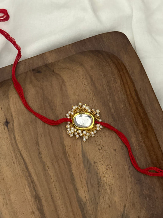 Minimal Kundan Rakhi