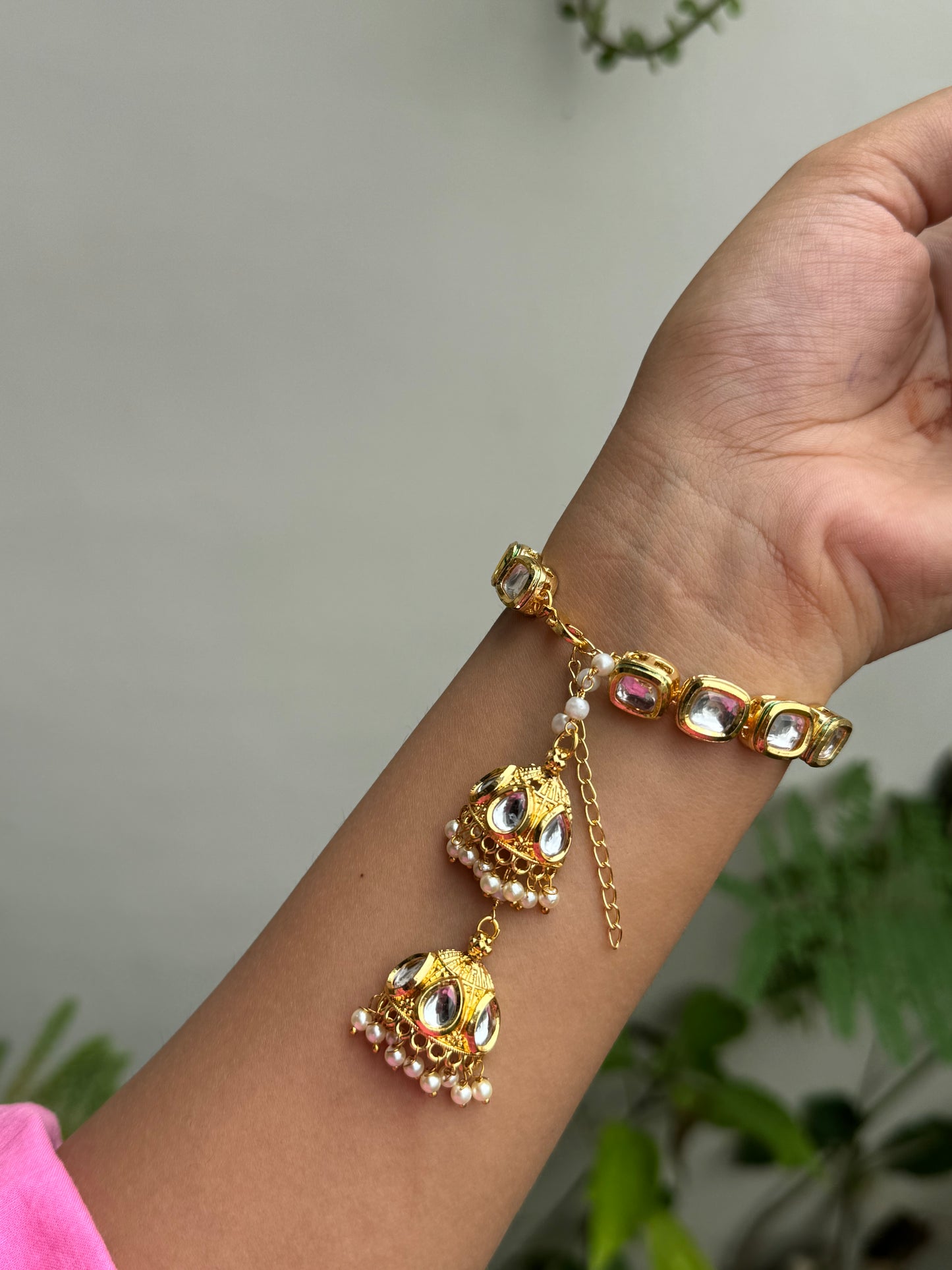 Jhumka Kundan Bracelet