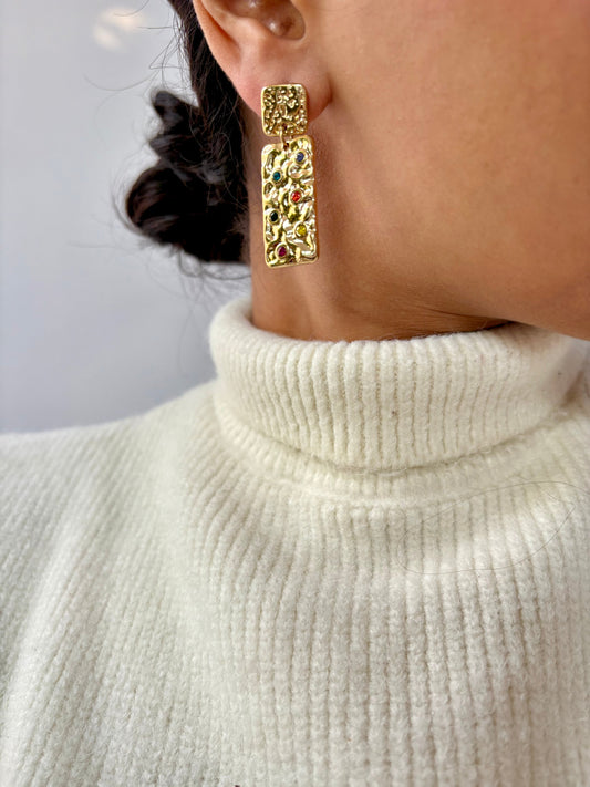 Multi Wrinkled Earrings