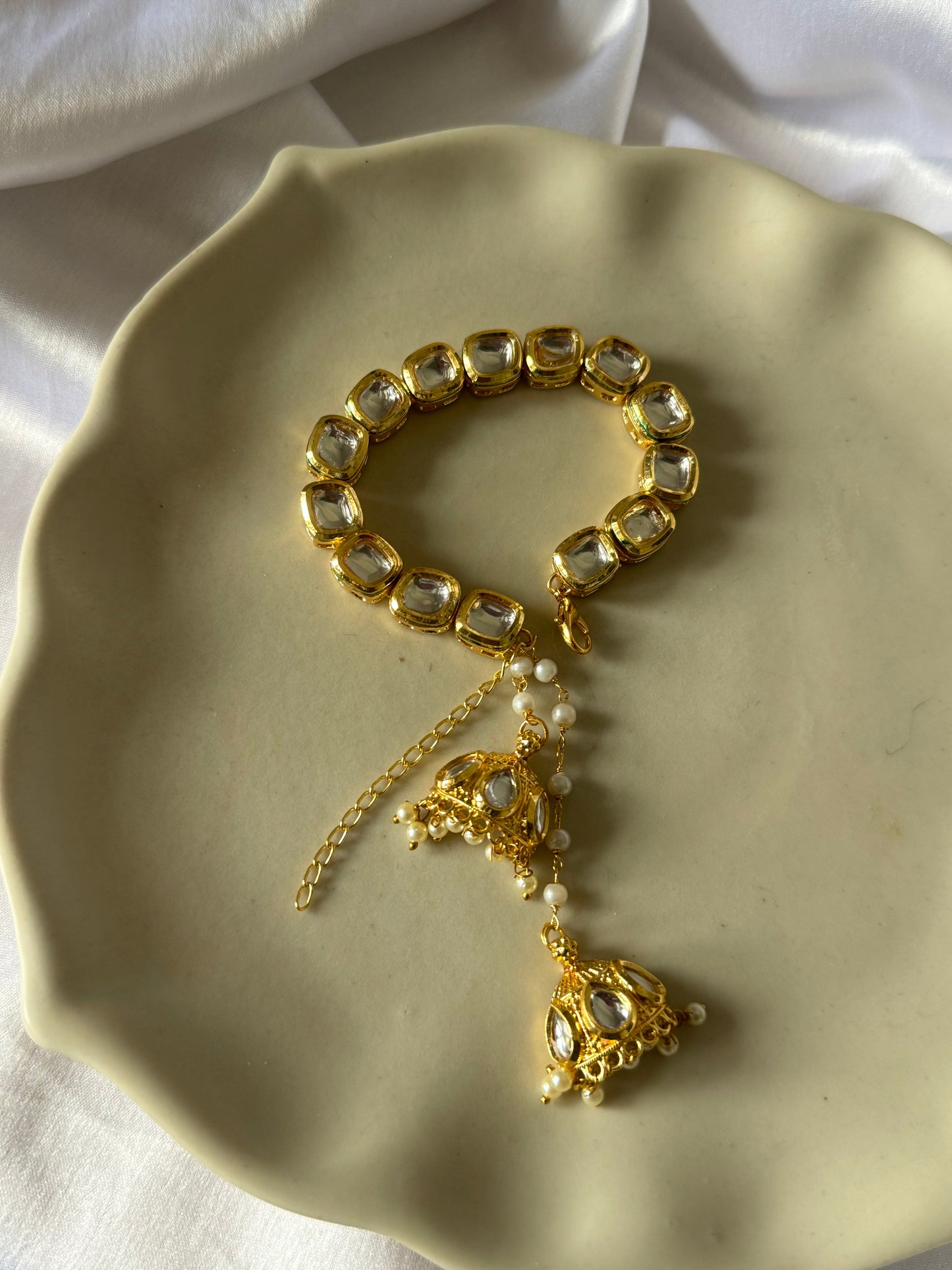 Jhumka Kundan Bracelet