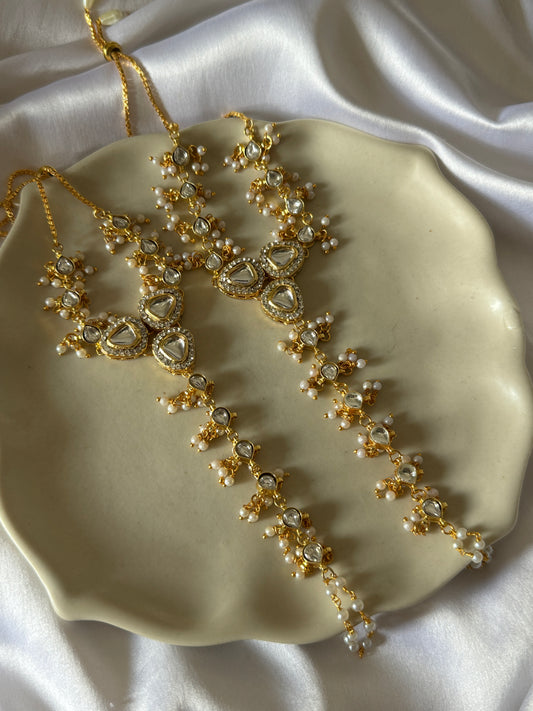 Kundan Handflowers