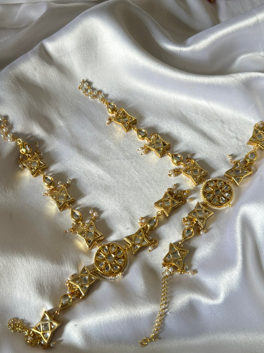 Kundan Handflowers