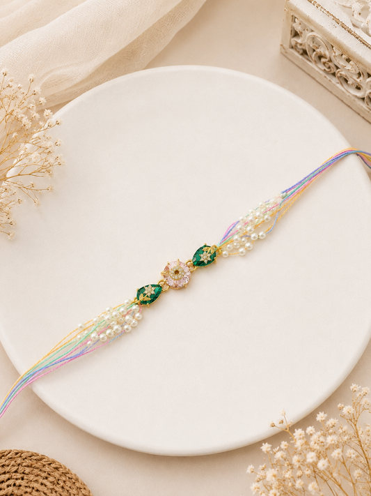 Pearl Blossom Rakhi
