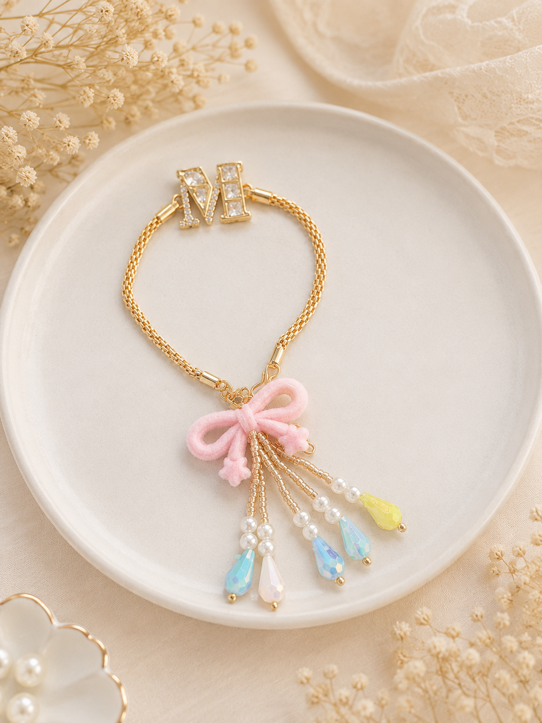 Pearl Bow Bracelet