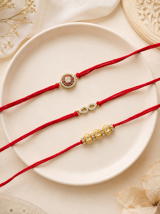 Combo Of Elegant 3 Rakhi