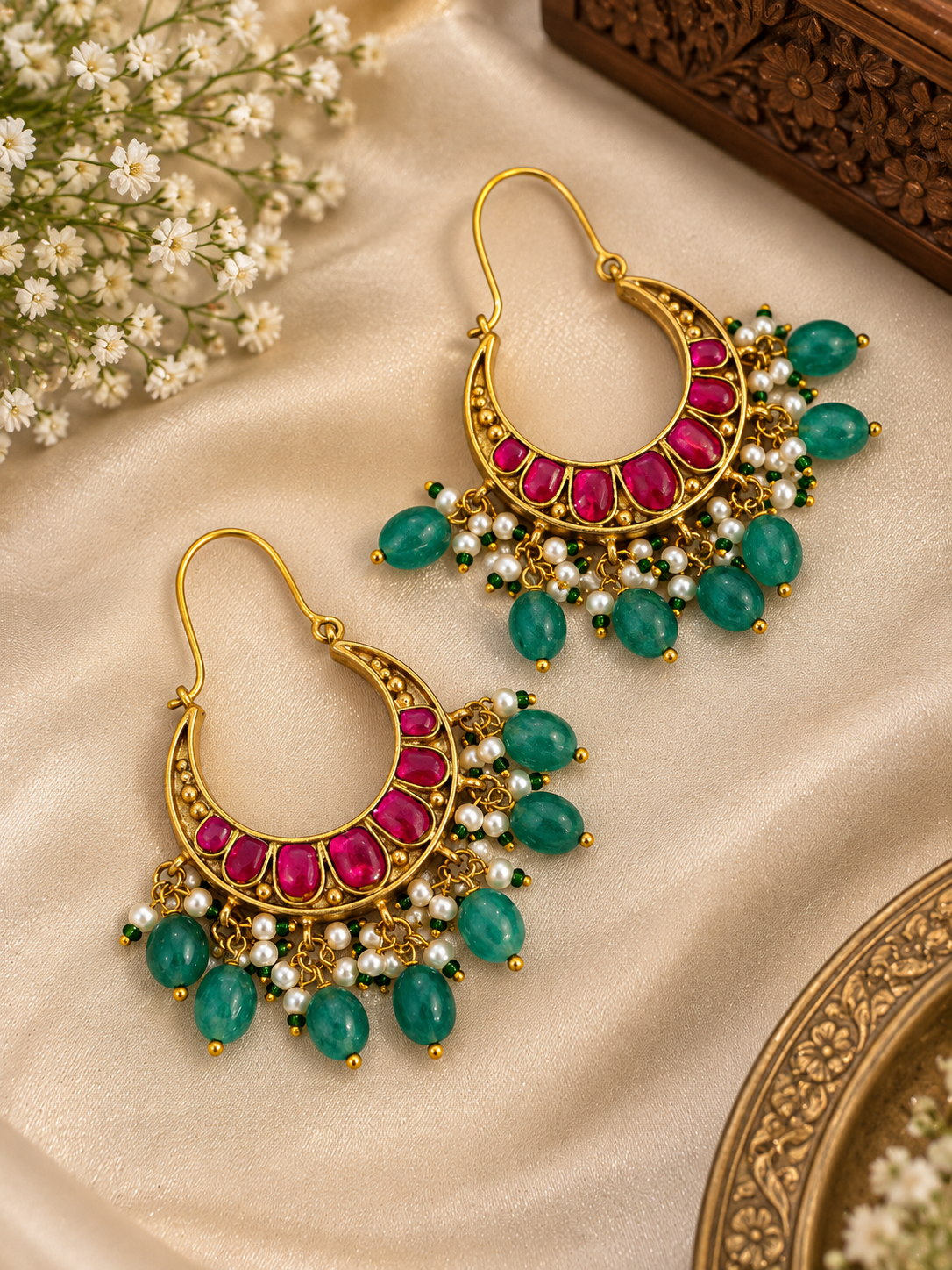 Lutf Dual Color Chandbali