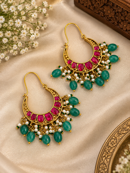 Lutf Dual Color Chandbali