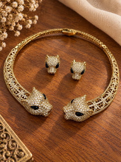 Panther Hasli Necklace Set
